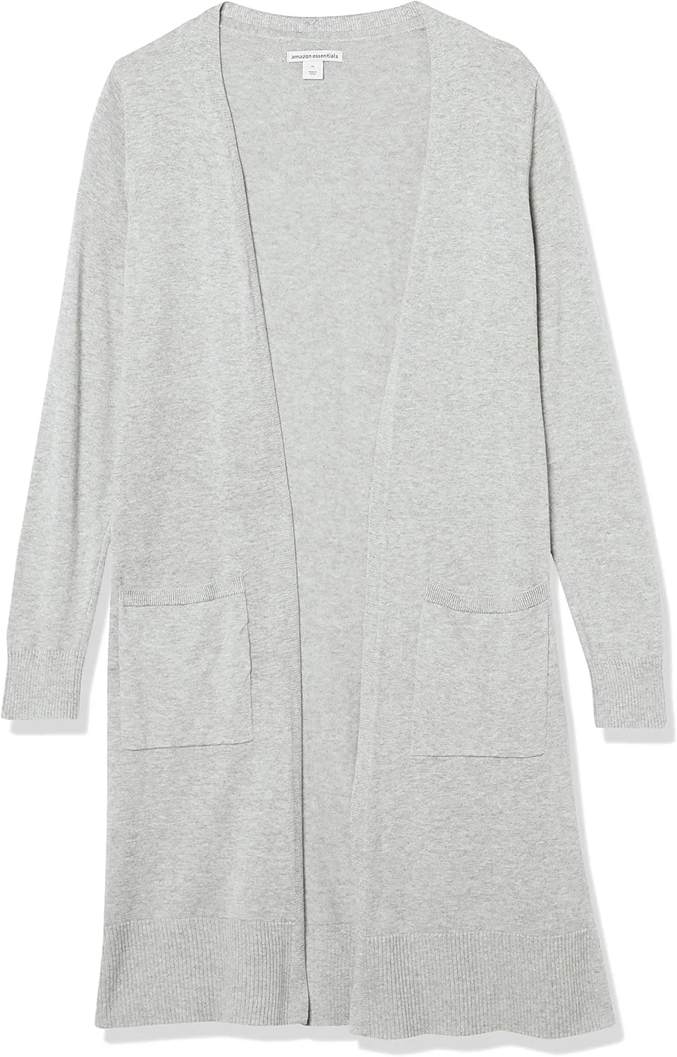 Amazon Essentials Women's Lightweight Longer Length Open-Front Long-Sleeve Cardigan Sweater (Available in Plus Size)