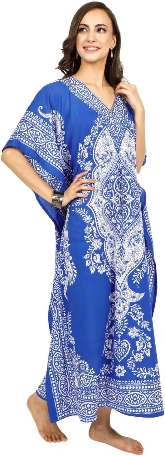 Art Of Creation Women Kaftan Dress Tunic Long Maxi Plus Size