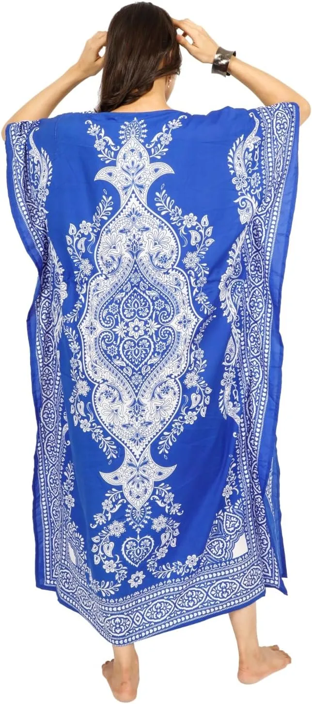 Art Of Creation Women Kaftan Dress Tunic Long Maxi Plus Size