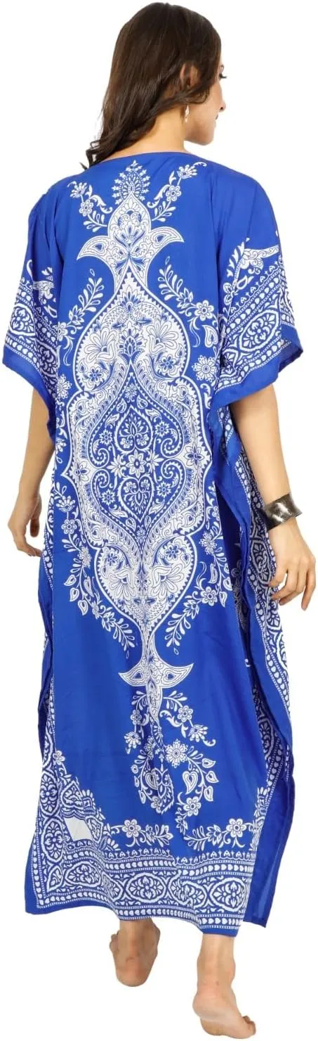Art Of Creation Women Kaftan Dress Tunic Long Maxi Plus Size