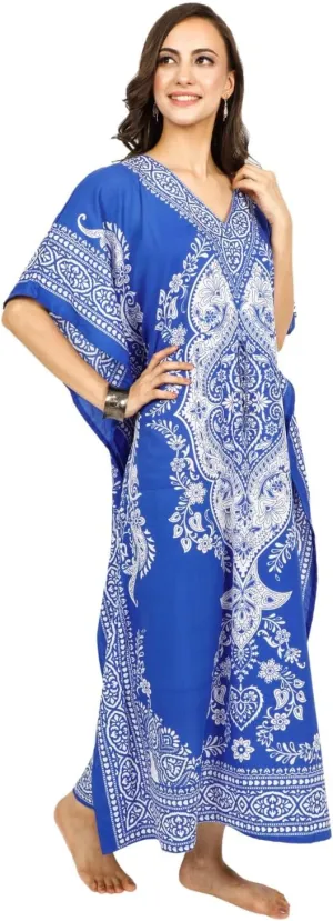 Art Of Creation Women Kaftan Dress Tunic Long Maxi Plus Size