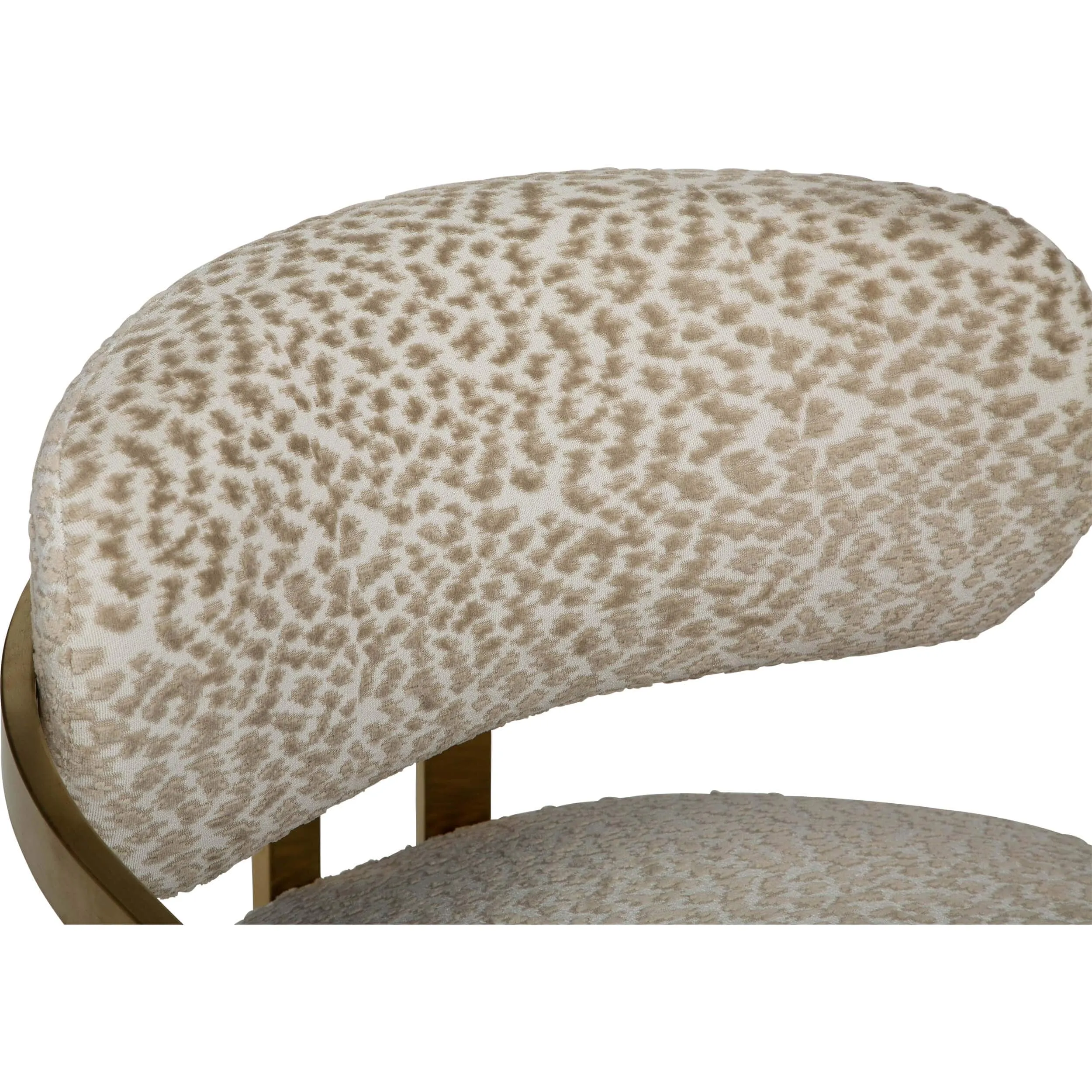 Athena Accent Chair, Cloud Beige/Brushed Gold