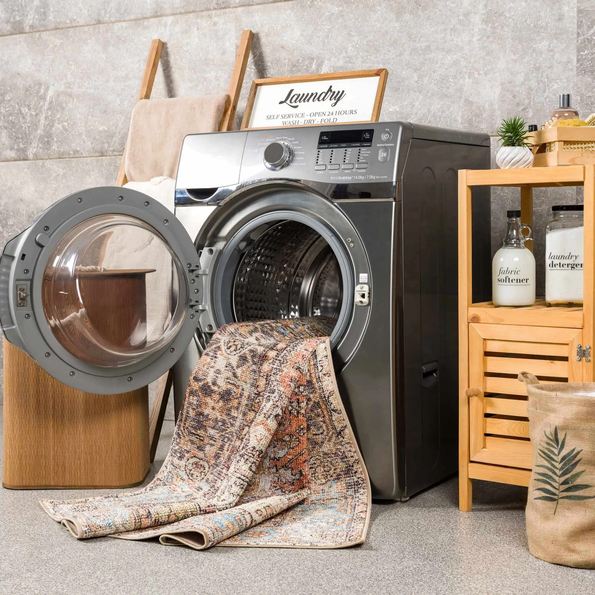 Beck Washable Area Rug