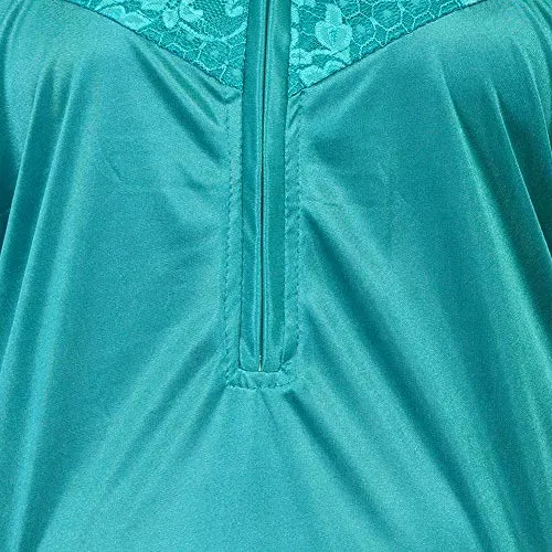 Bee Smart Nighty for Women & Girls Nightwear, Sexy Night, Satin Nightwear Nighty Maxi (Size: M,L) (Medium, Green)