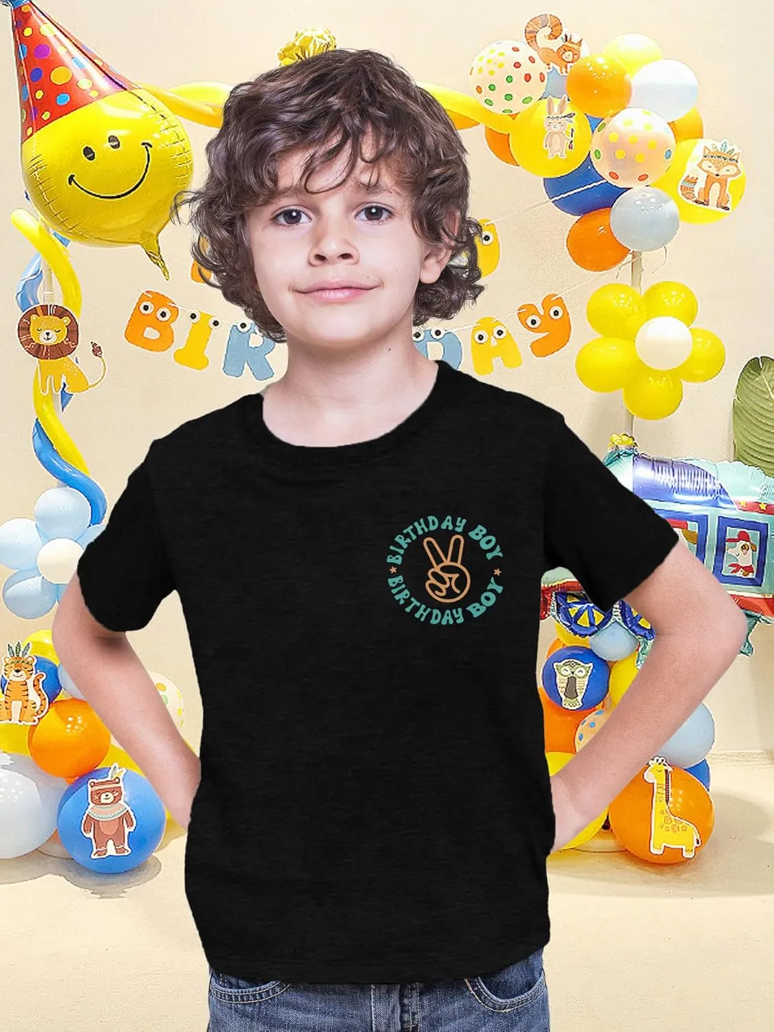 Birthday Dude Cute Graphic Tee - Boys & Girls Toddler to Teen Casual Short Sleeve Top