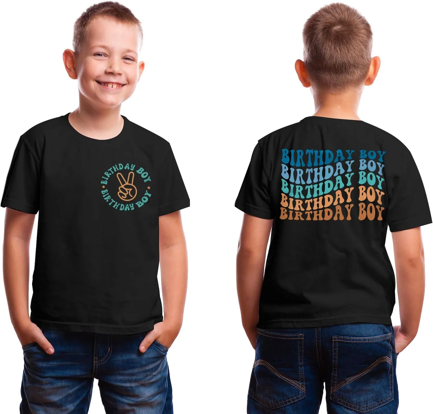Birthday Dude Cute Graphic Tee - Boys & Girls Toddler to Teen Casual Short Sleeve Top