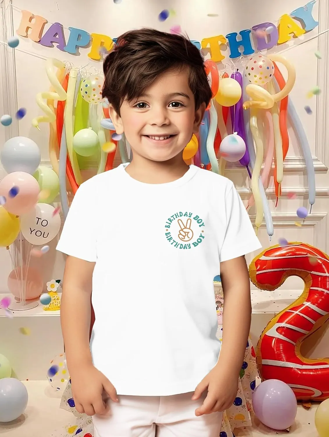 Birthday Dude Cute Graphic Tee - Boys & Girls Toddler to Teen Casual Short Sleeve Top