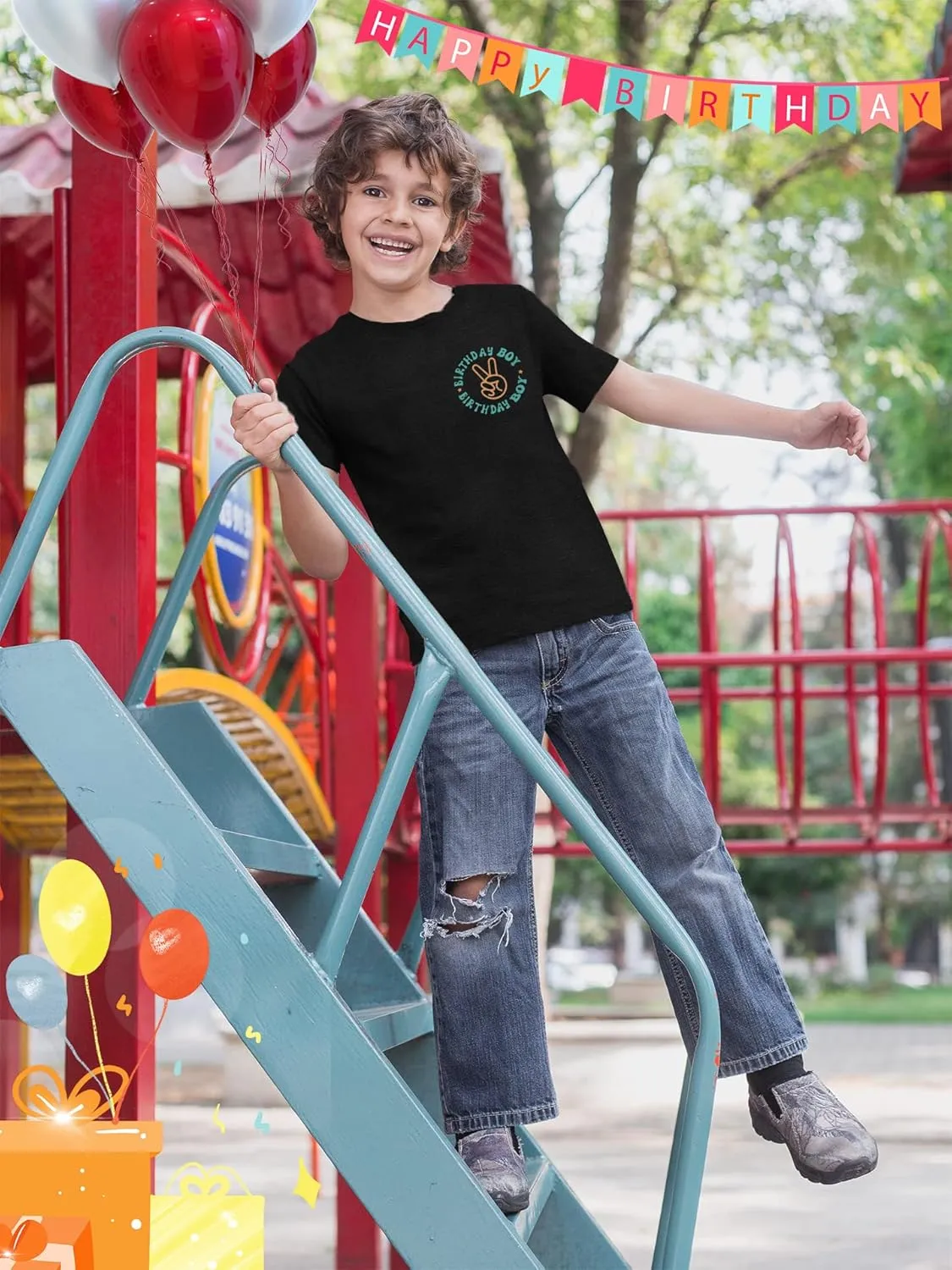 Birthday Dude Cute Graphic Tee - Boys & Girls Toddler to Teen Casual Short Sleeve Top