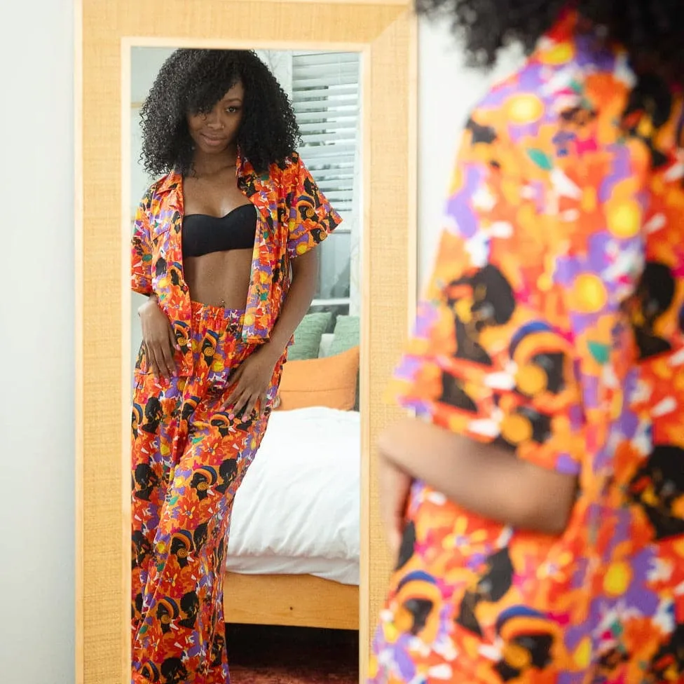 Blossom Beauty (Red) Pajama Set
