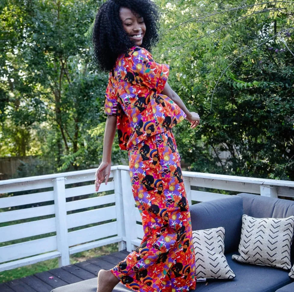 Blossom Beauty (Red) Pajama Set