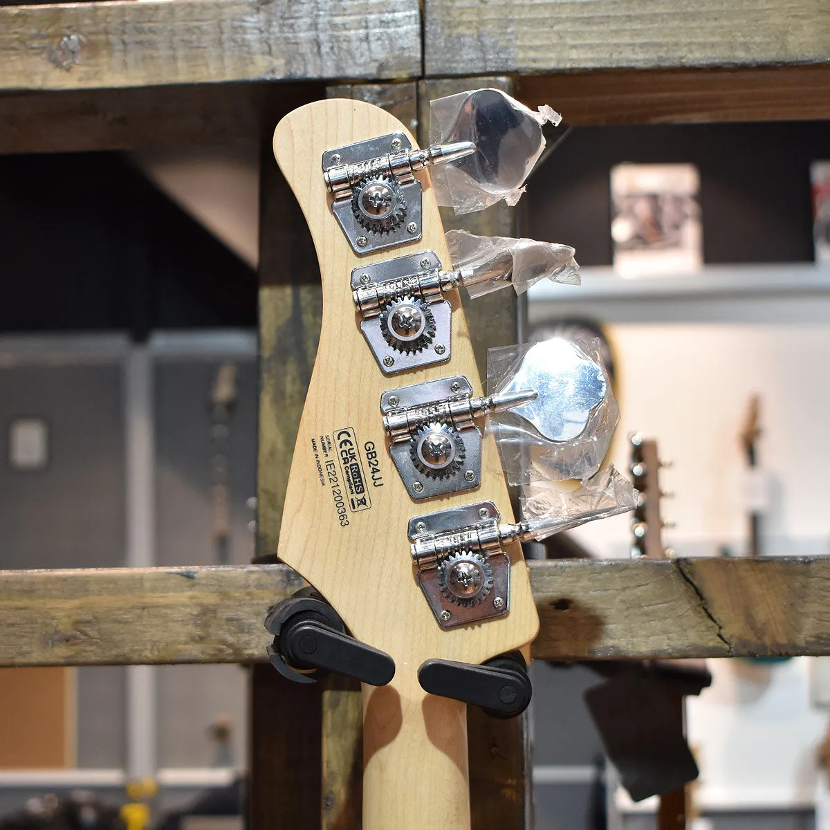 Cort GB24JJ Trans Black Electric Bass Guitar