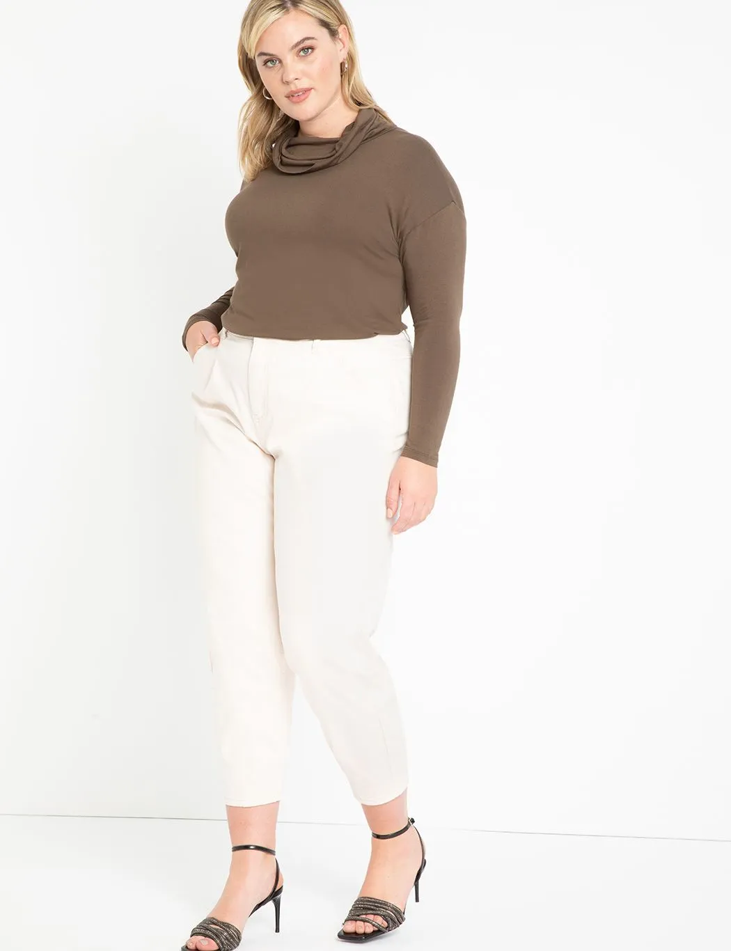 Cowl Neck Tunic in Wren