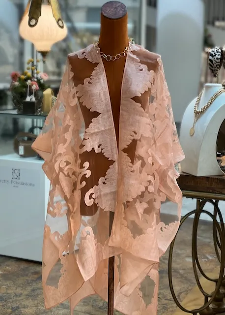 CP22038 Shanghai Night Ruana Kimono Coverup