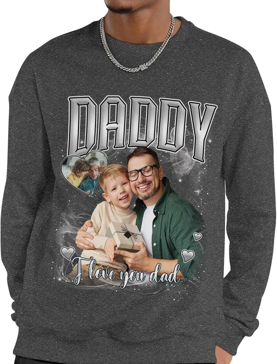 Custom Dad Shirts for Men, Personalized Dad T-Shirt with Kids Name, Customized Father's Day Birthday Gifts, Made in USA