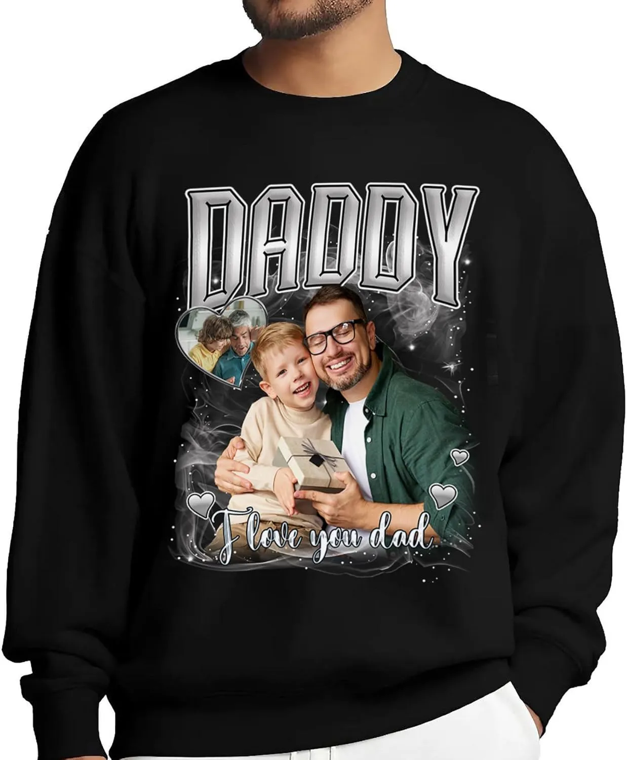 Custom Dad Shirts for Men, Personalized Dad T-Shirt with Kids Name, Customized Father's Day Birthday Gifts, Made in USA
