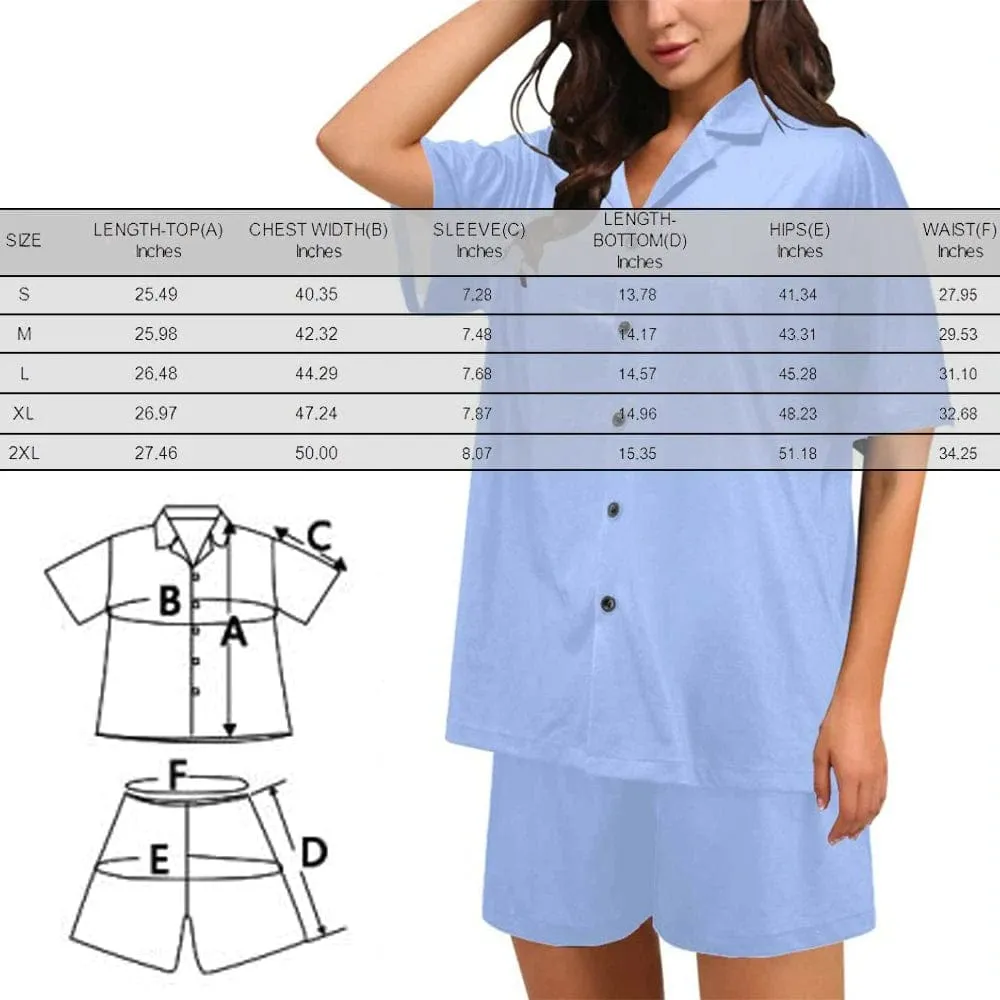 Custom Face&Name Sleepwear Pajamas Personalized Bride Women's V-Neck Short Pajama Set Wedding Party bridesmaids Pjs Set