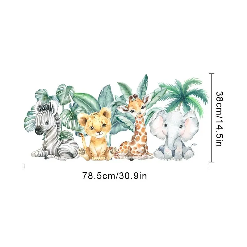 Cute Rainforest Nursery Sticker