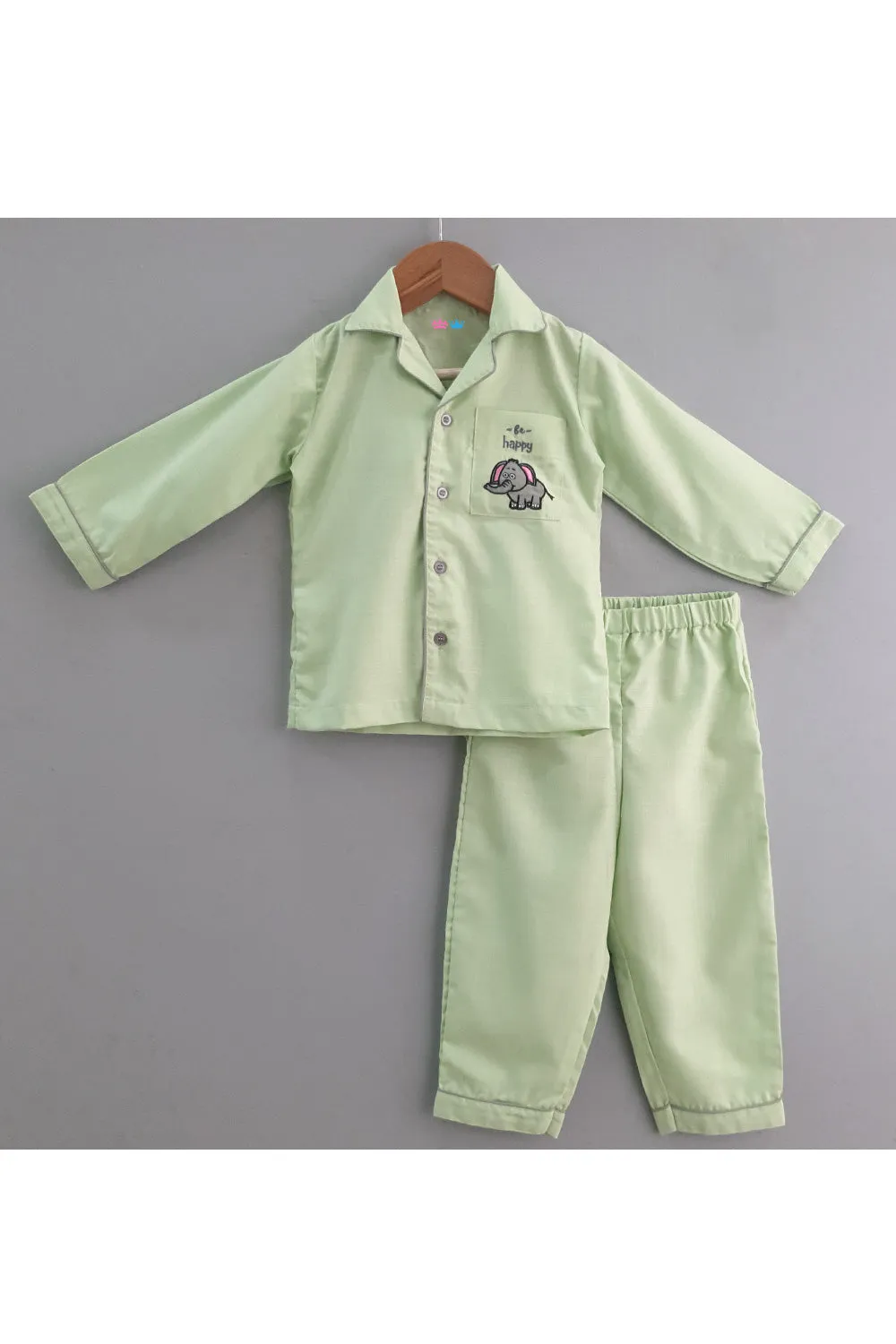 Elephant Motif Cotton Nightsuit