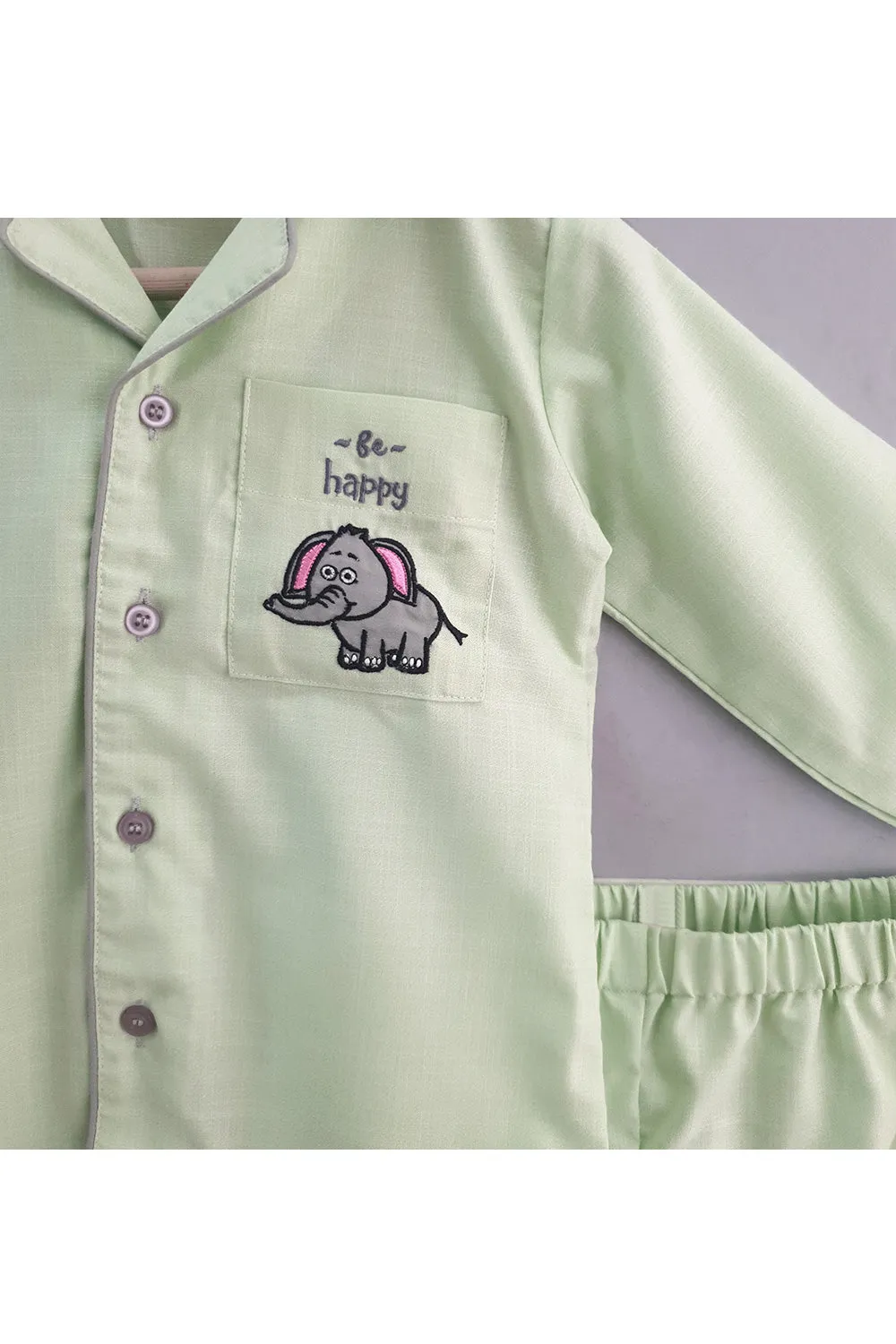 Elephant Motif Cotton Nightsuit