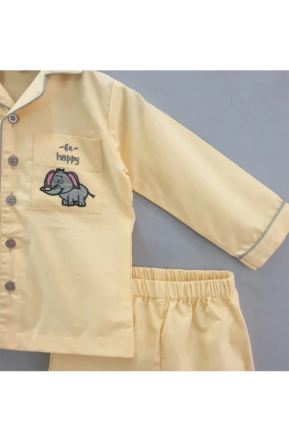 Elephant Motif Cotton Nightsuit