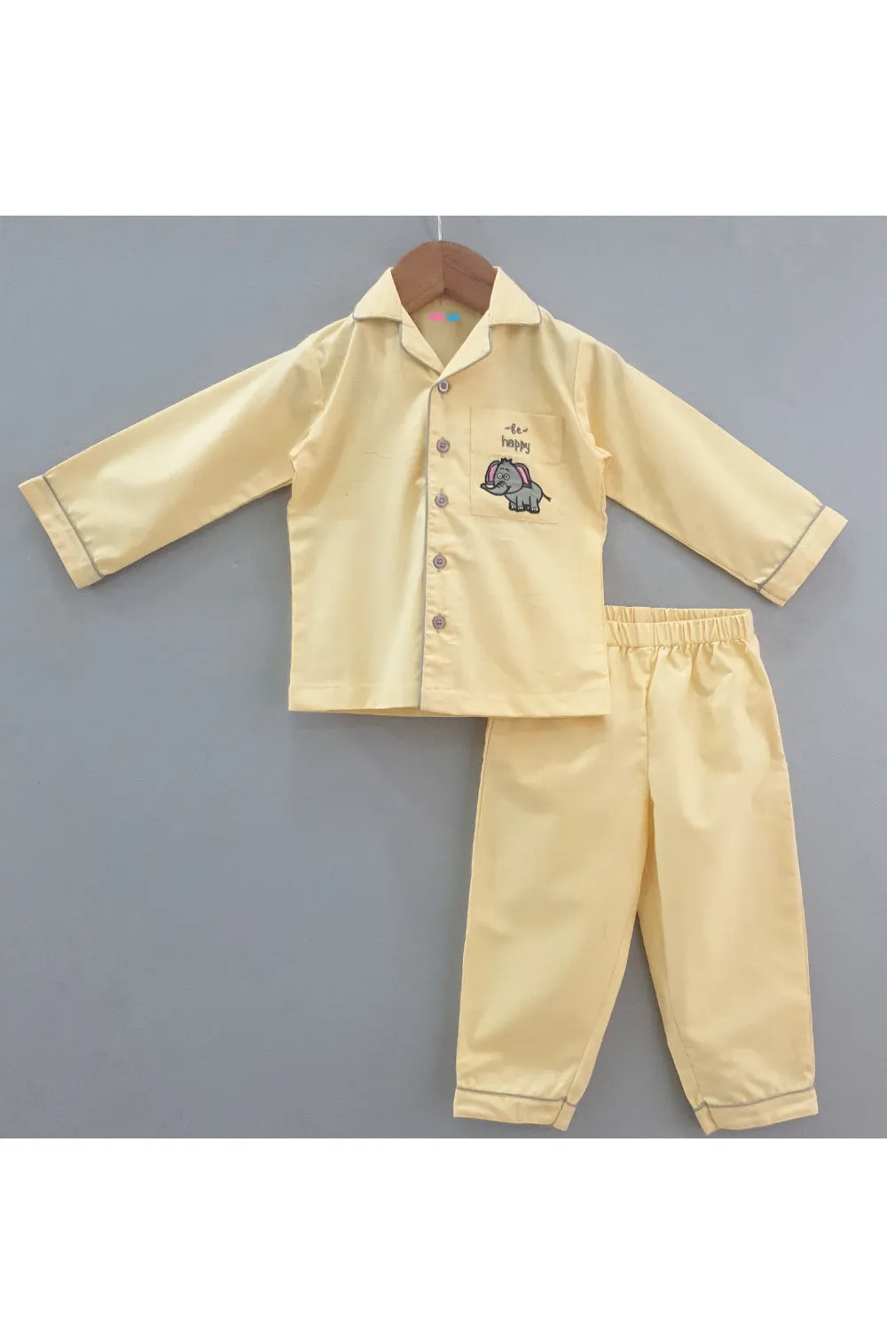 Elephant Motif Cotton Nightsuit