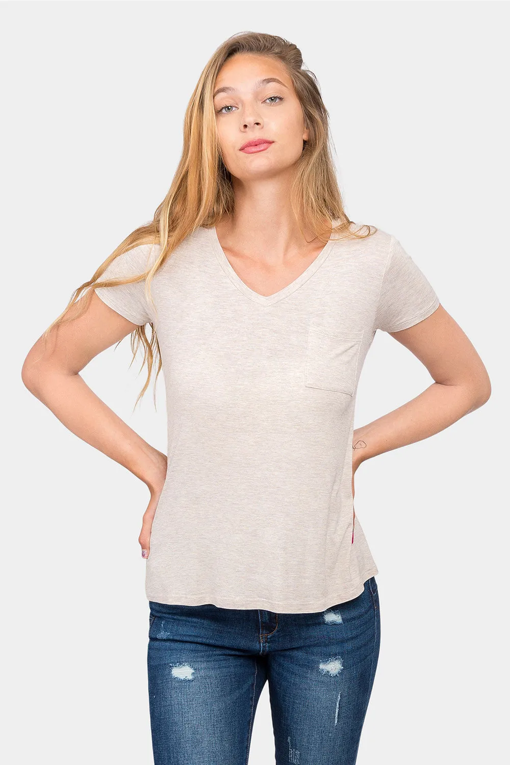 Essential V-Neck Jersey T-Shirt