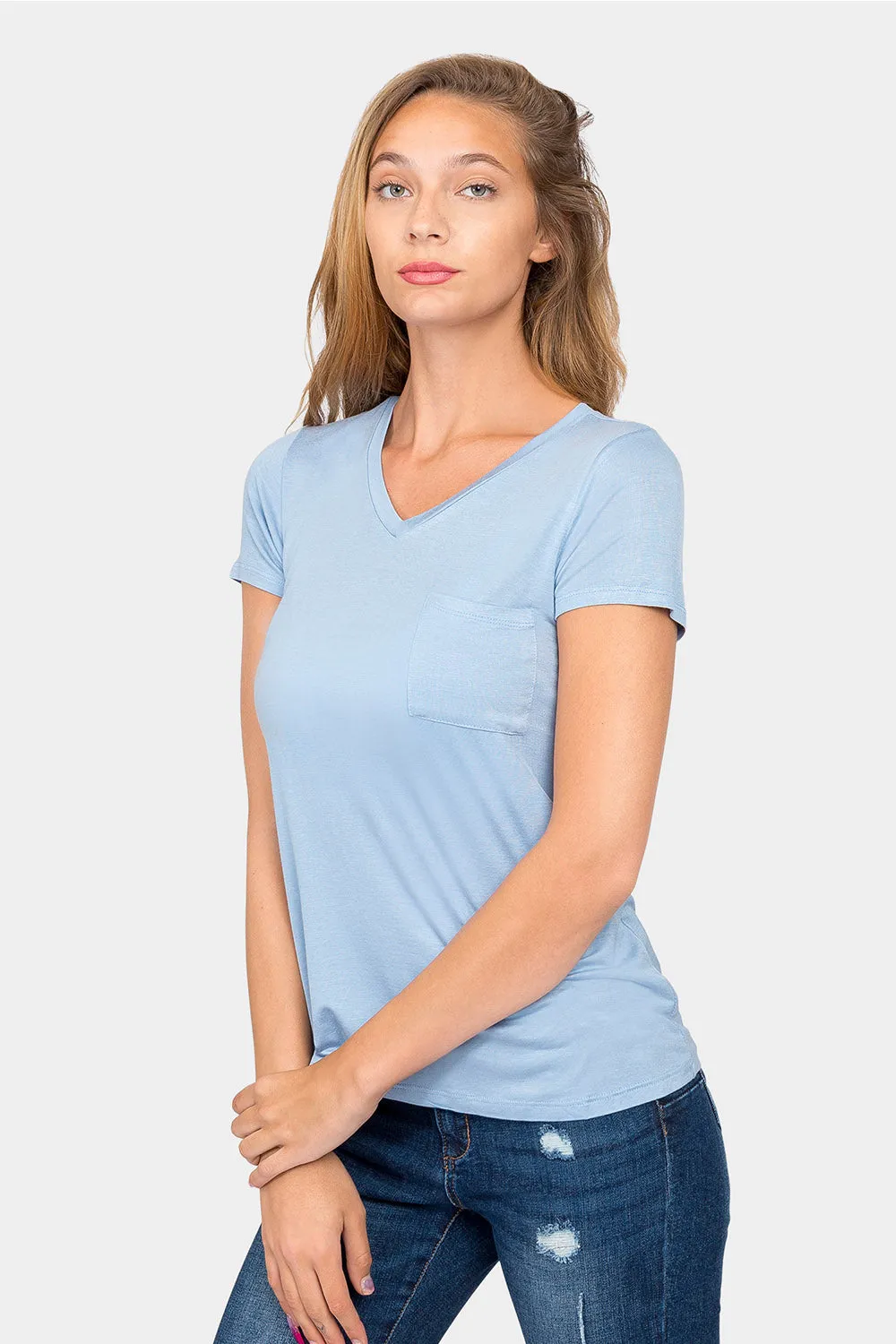 Essential V-Neck Jersey T-Shirt