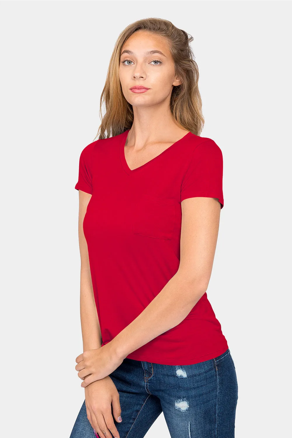 Essential V-Neck Jersey T-Shirt