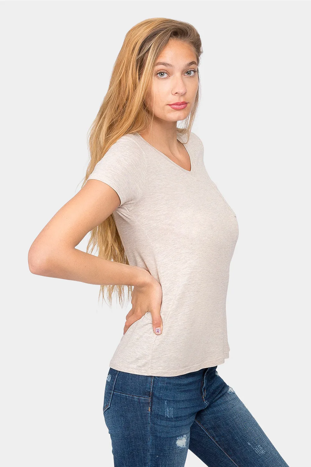 Essential V-Neck Jersey T-Shirt
