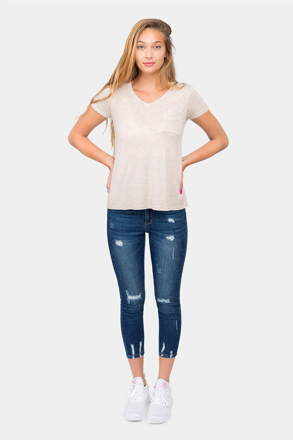 Essential V-Neck Jersey T-Shirt