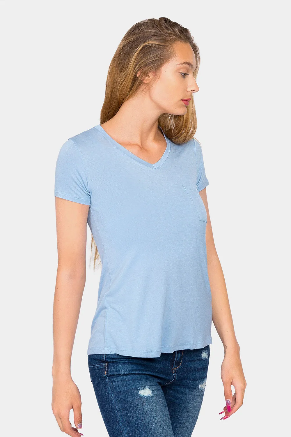 Essential V-Neck Jersey T-Shirt