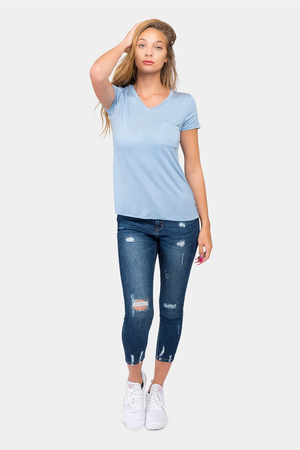 Essential V-Neck Jersey T-Shirt
