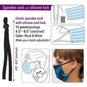 Fablastic - Spandex Cord with Silicone Cord Lock Bead