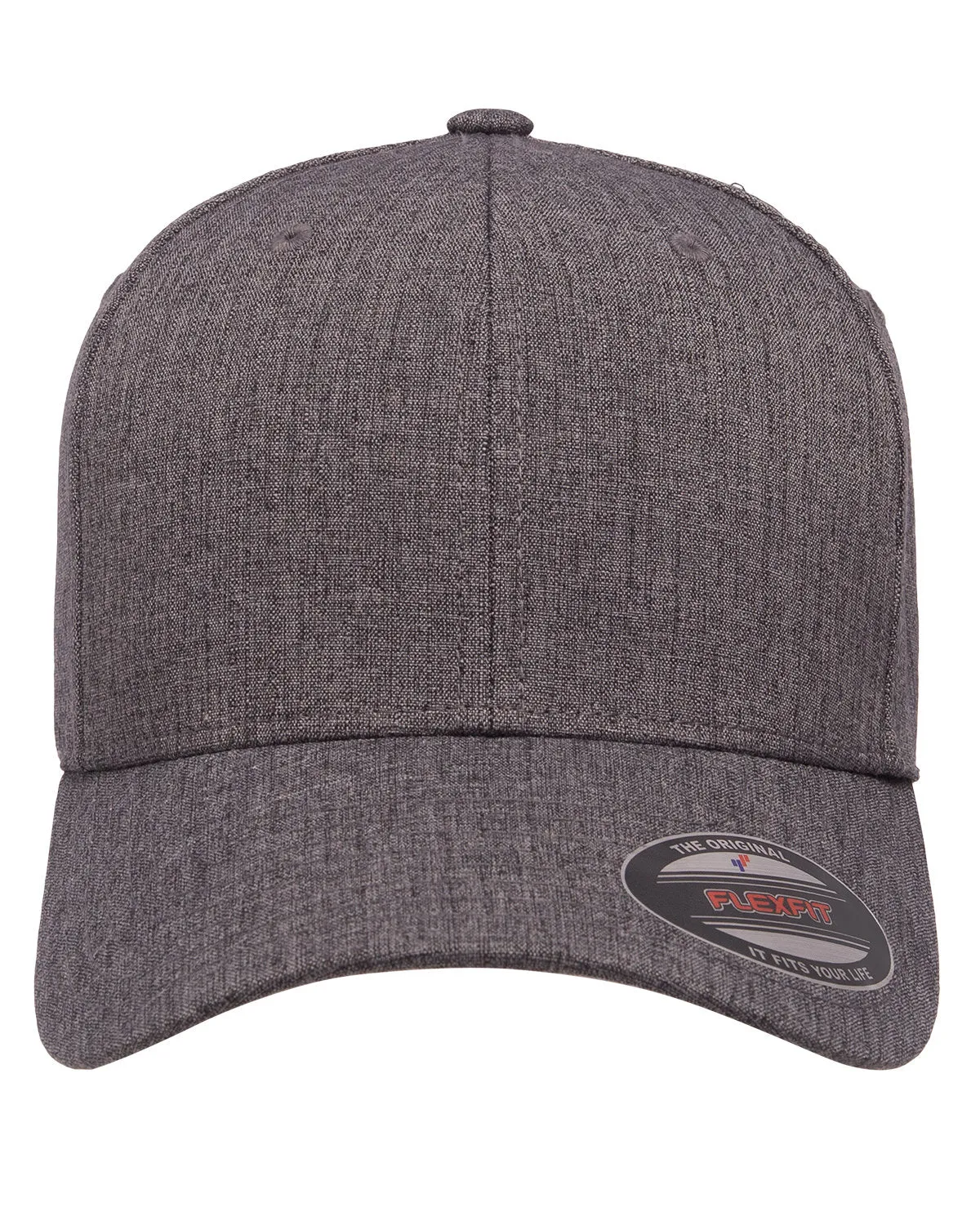 Flexfit Adult Heatherlight Customized Caps, Melange Dark Gry