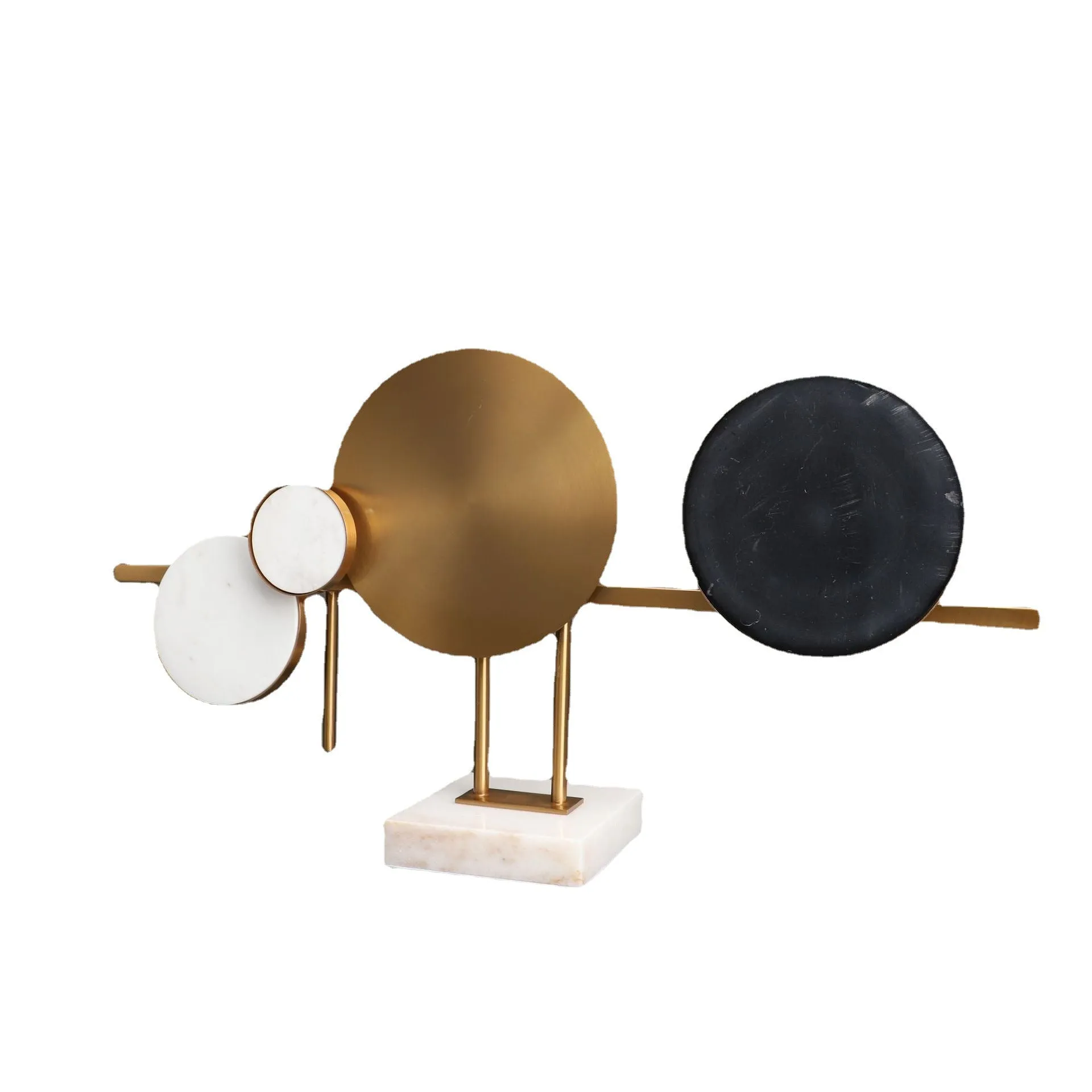 Free Standing 'Alexandra Calder Inspired' Mobile - 57cm Length - Beautiful Table Decoration. Be Inspired by Serenity & Beauty. Marble & Recycled Metal.
