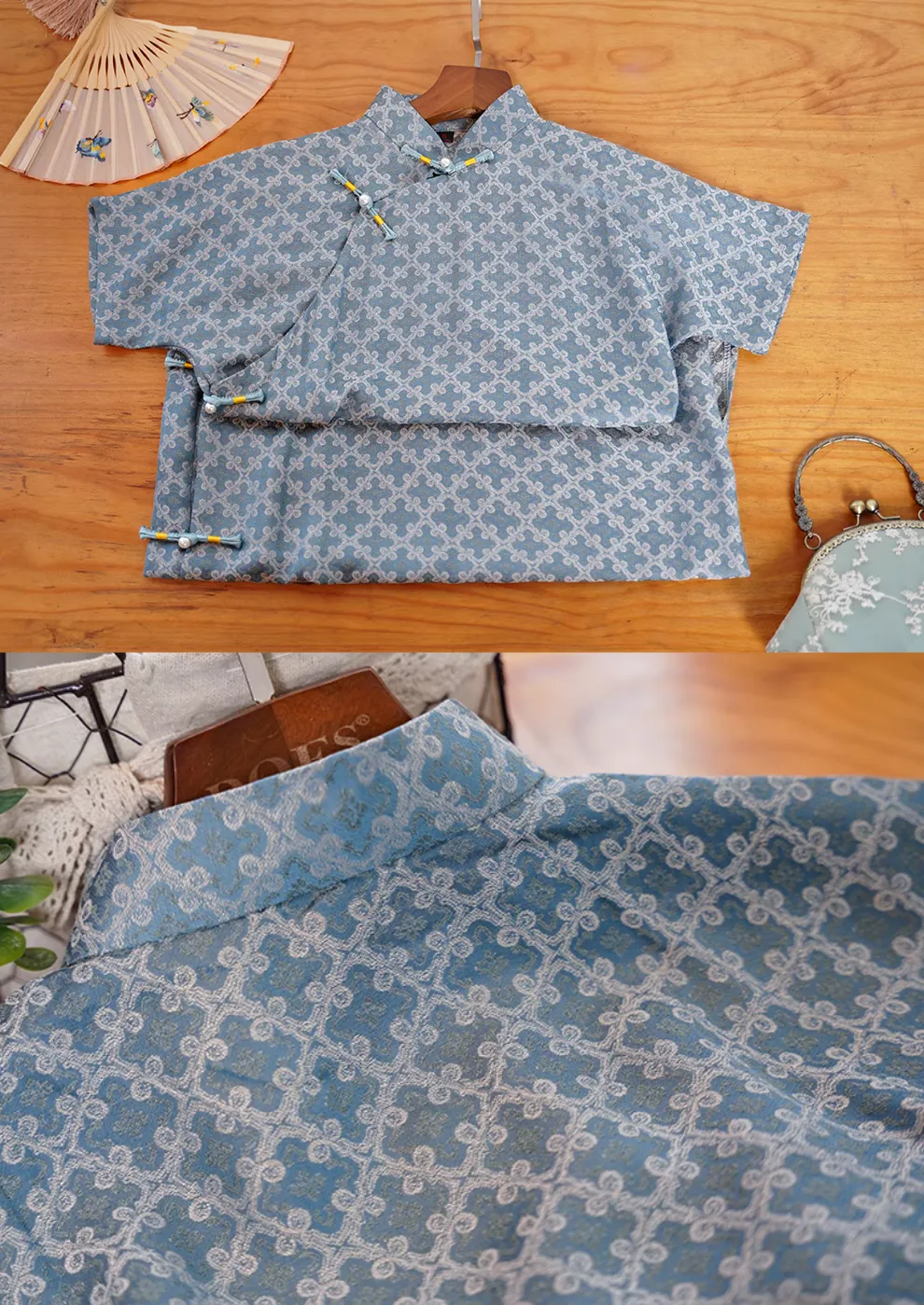 Gao Gui 高贵 1930s Inspired Satin Brocade Qipao