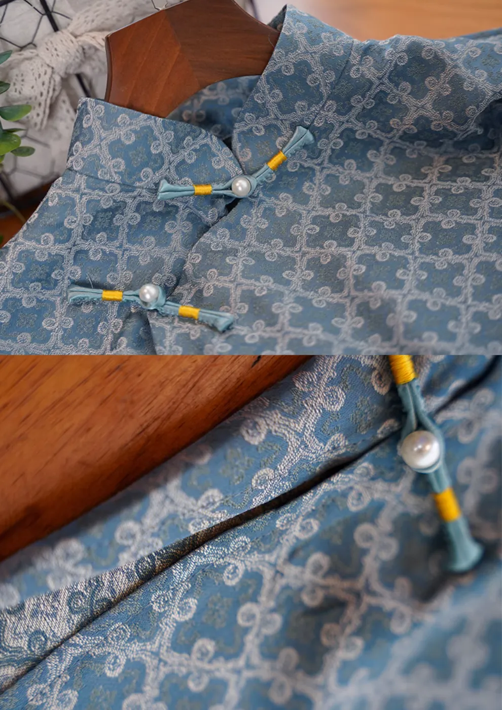 Gao Gui 高贵 1930s Inspired Satin Brocade Qipao