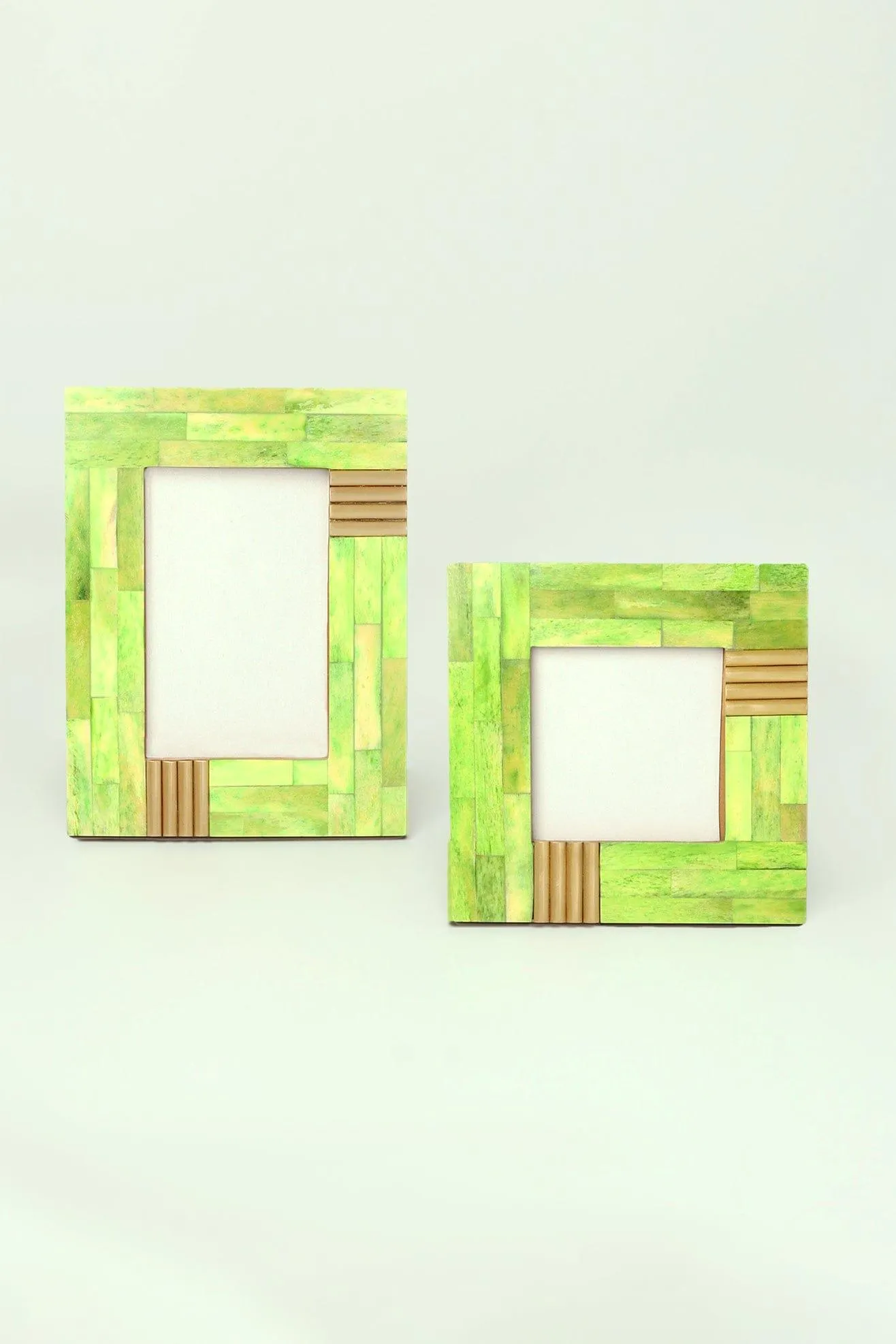 Green Wood Stylish Photo Frames
