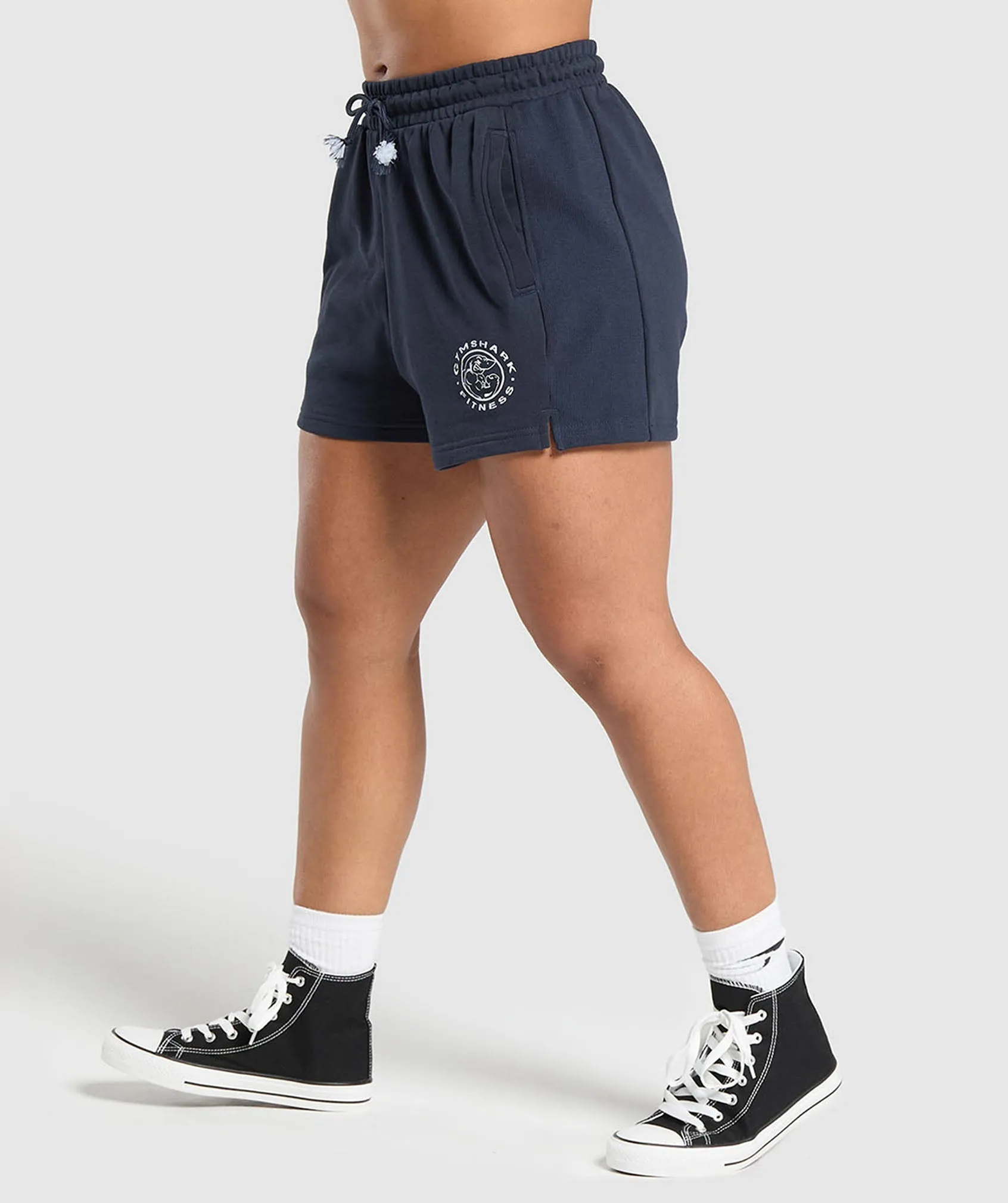 Gymshark Legacy Cotton Shorts - Heavy Blue
