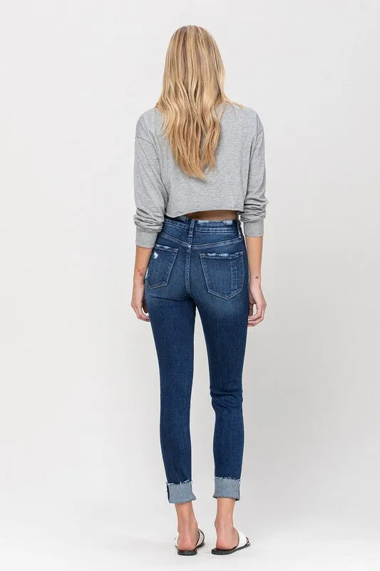 High Rise Distressed Clean Cut Skinny Jeans *Online Only*