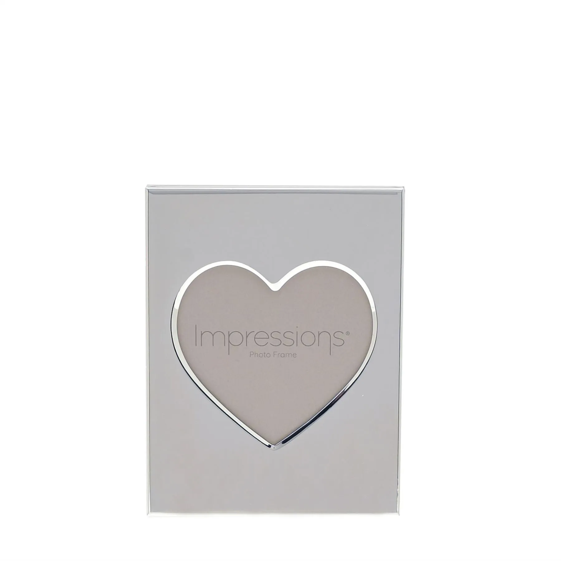 Impressions Heart Aperture Metal Plated Frame