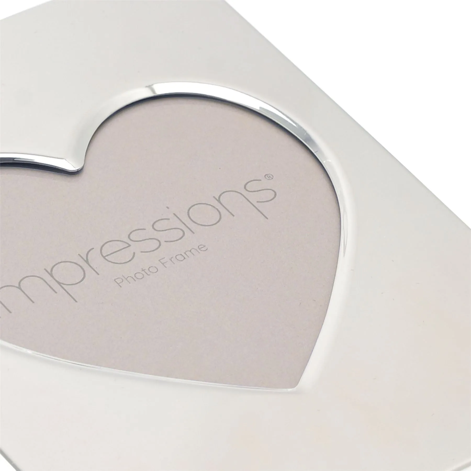 Impressions Heart Aperture Metal Plated Frame
