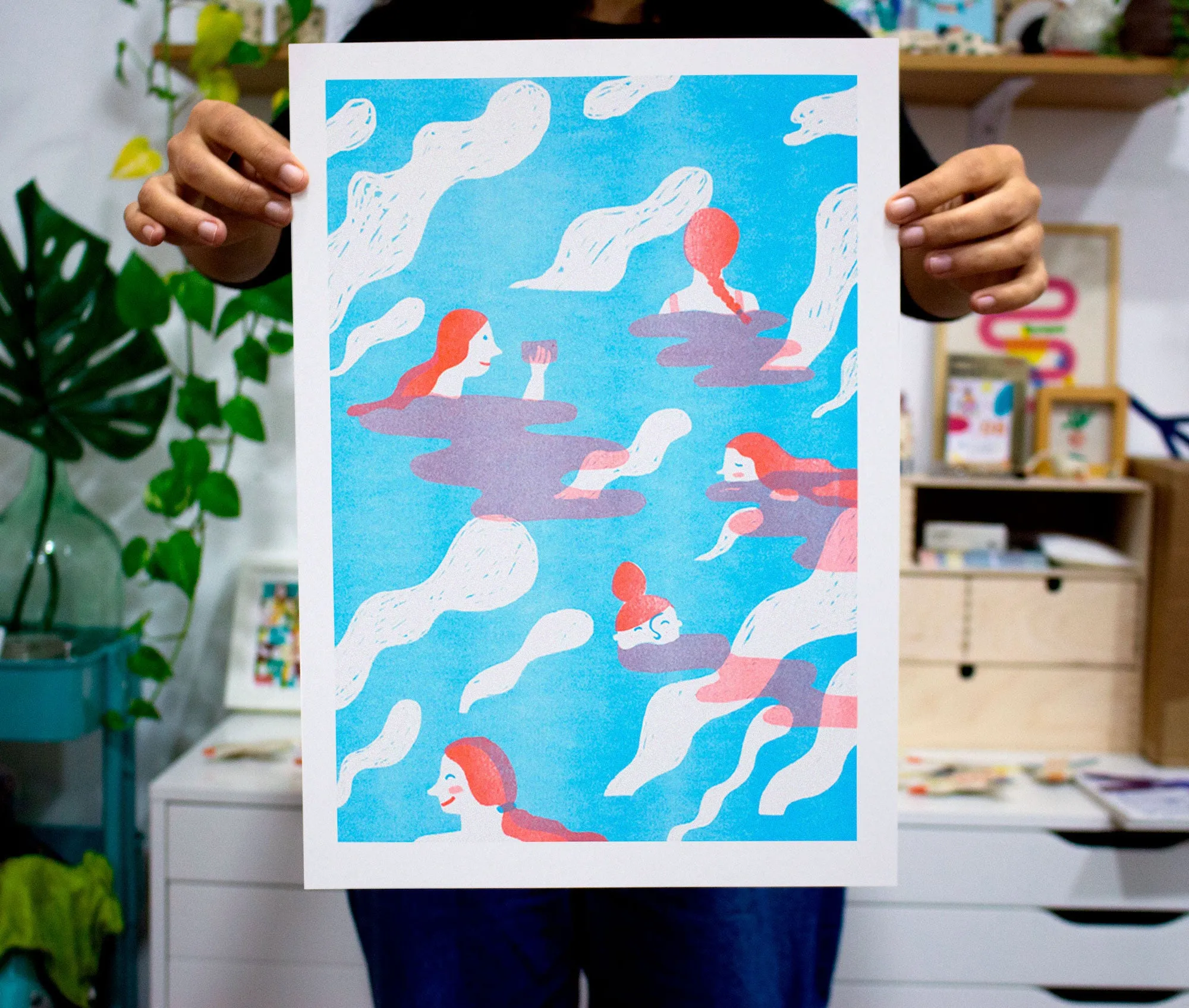 Island IV // A3 Risograph