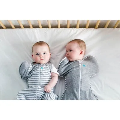 Love To Dream Swaddle UP Transition Bag Adaptive Original Swaddle Wrap - Gray Stripe - L