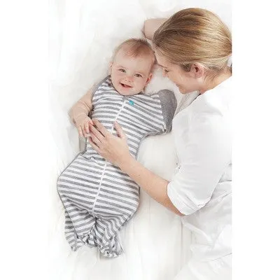 Love To Dream Swaddle UP Transition Bag Adaptive Original Swaddle Wrap - Gray Stripe - L