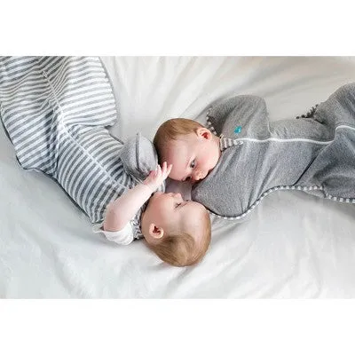 Love To Dream Swaddle UP Transition Bag Adaptive Original Swaddle Wrap - Gray Stripe - L