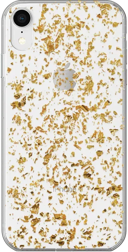 Morning Sparkle | Rose and Gold Flaked Clear Case