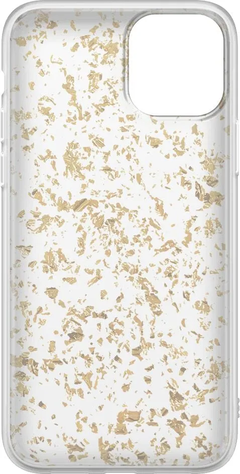 Morning Sparkle | Rose and Gold Flaked Clear Case