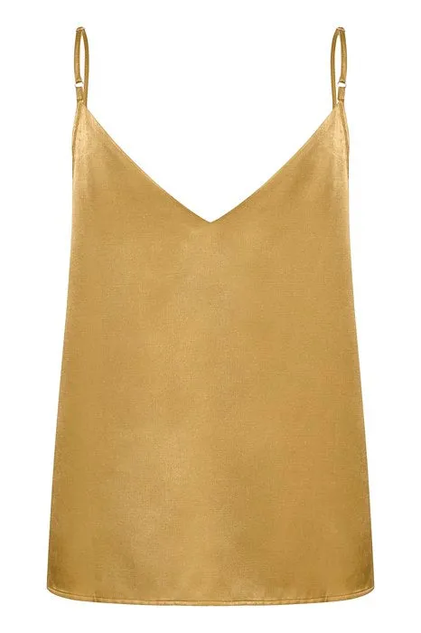 My Essential Wardrobe Estelle Strap Top in Dijon