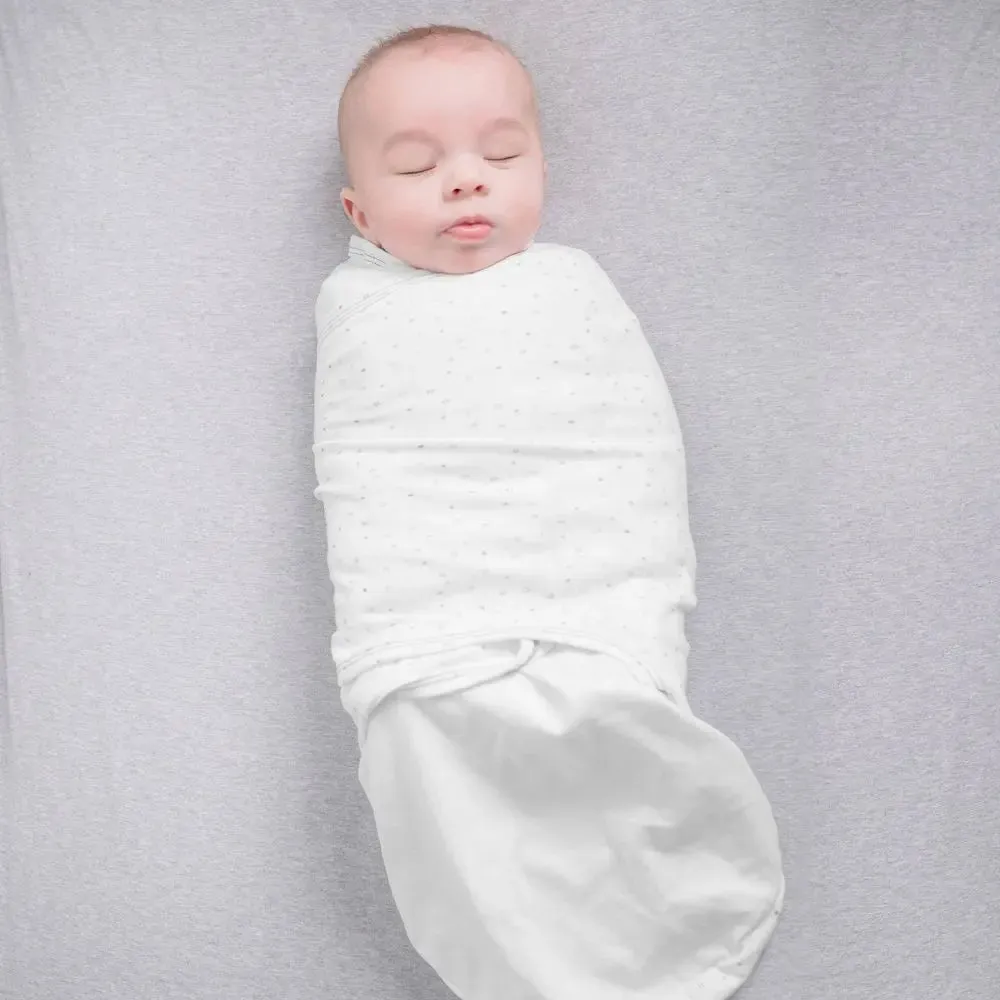Nested Bean Zen 100% Cotton Swaddle Wrap Classic 0-6M - Stardust Gray